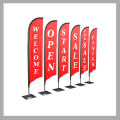 Advertising Exhibition Event Outdoor Teardrop Flying Flag Banner Stand Beach Flagp Pole